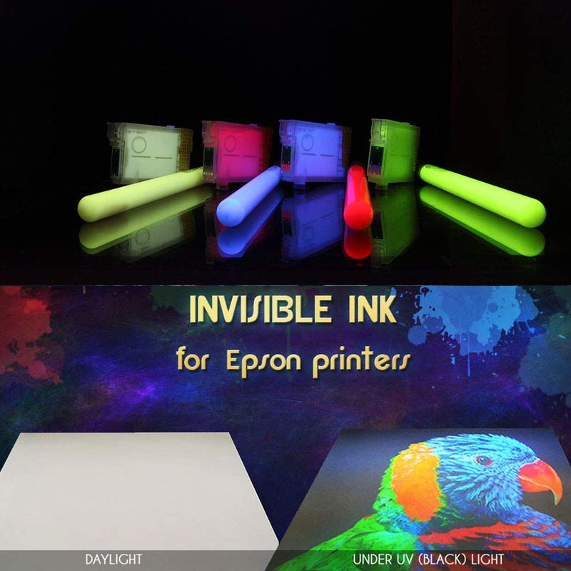 Procart Invisible UV Black Light Ink for Inkjet Printers, Fluorescent Invisible UV Ink Visible only at Black Light (Magenta, 10 ml) - Image 4